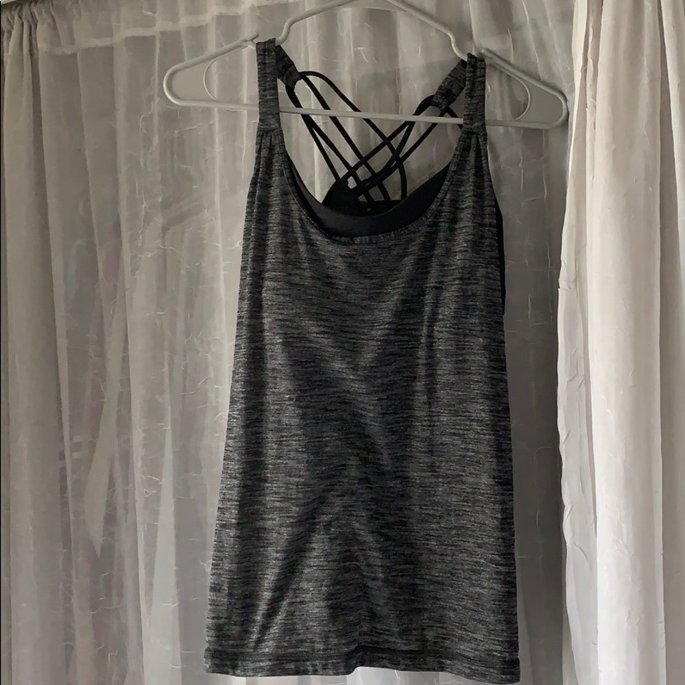 Lulu tank with built in bra